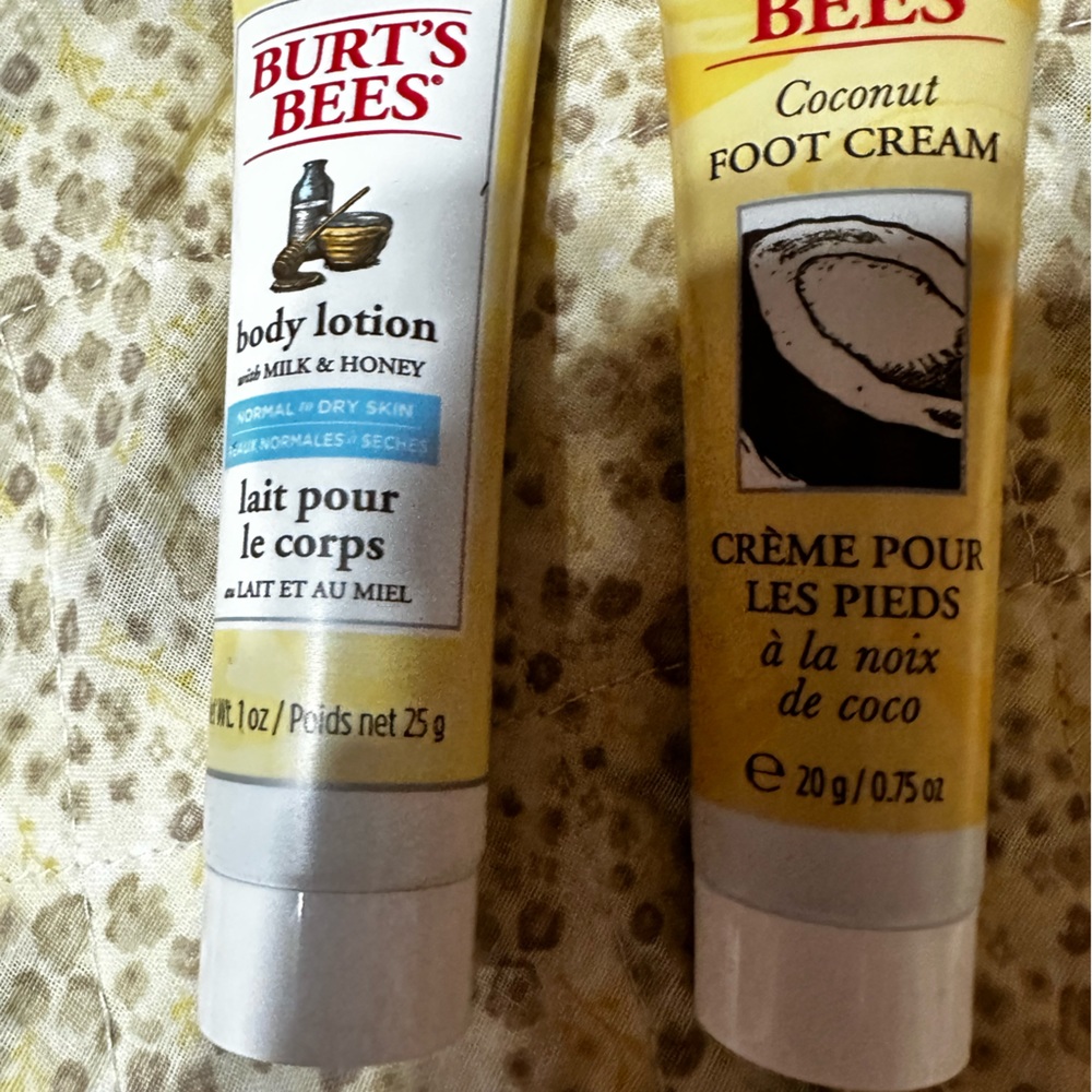 ***NEW*** Burt' Bees- milk&honey body lotion and coconut foot cream